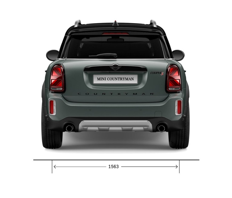 MINI Countryman – vue arrière – dimensions